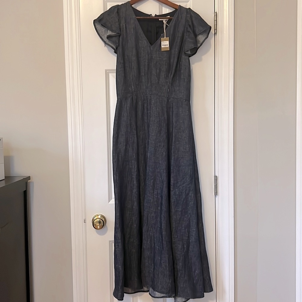 Ann Mashburn maxi denim dress- NWT